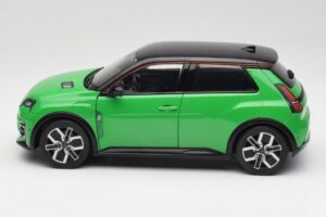 Renault 5 E-Tech Electric Pop Verde & Negru Norev 1:18 185502 Metal - imaginea 4 din 8