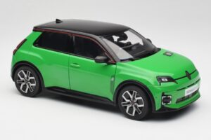 Renault 5 E-Tech Electric Pop Verde & Negru Norev 1:18 185502 Metal - imaginea 6 din 8