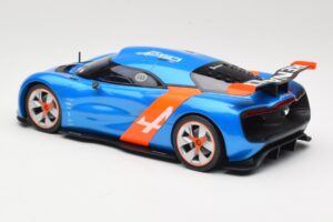 Alpine A110-50 Albastru & Portocaliu Norev 1:18 185147 Metal - imaginea 5 din 6