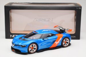 Alpine A110-50 Albastru & Portocaliu Norev 1:18 185147 Metal - imaginea 6 din 6