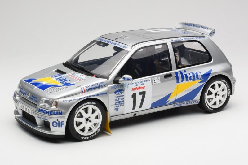 Renault Clio Maxi #17 J. Ragnotti / G. Thimonier Tour de Corse 1995 Otto 1:12 G090 Rășină