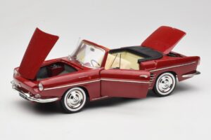 Renault Floride Cabriolet Roșu Norev 1:18 185175 Metal - imaginea 2 din 8