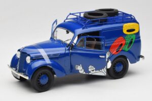 Renault Juvaquatre Michelin Blue Solido 1:18 82008 Metal - imaginea 2 din 8