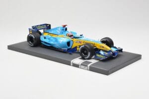Renault R25 #5 F. Alonso 2nd Place British GP 2005 Minichamps 1:18 117051105 Metal - imaginea 4 din 6