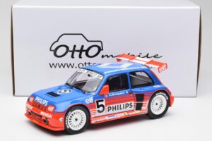 Renault R5 Maxi Turbo #5 Philips J-L. Busquet Superproduction 1987 Otto 1:18 OT1094 Rășină - imaginea 6 din 6