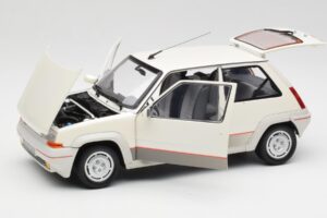 Renault Super 5 GT Turbo Phase 1 Alb Perlat Norev 1:18 185200 Metal - imaginea 2 din 8