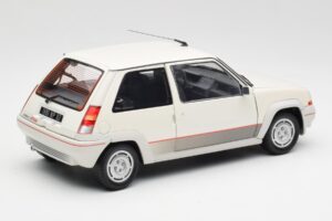 Renault Super 5 GT Turbo Phase 1 Alb Perlat Norev 1:18 185200 Metal - imaginea 3 din 8