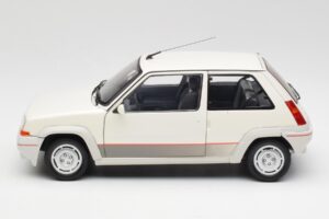 Renault Super 5 GT Turbo Phase 1 Alb Perlat Norev 1:18 185200 Metal - imaginea 4 din 8