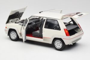 Renault Super 5 GT Turbo Phase 1 Alb Perlat Norev 1:18 185200 Metal - imaginea 5 din 8