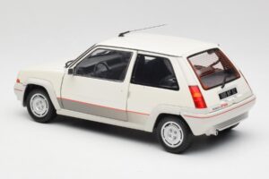 Renault Super 5 GT Turbo Phase 1 Alb Perlat Norev 1:18 185200 Metal - imaginea 7 din 8