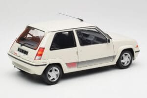 Renault Super 5 GT Turbo Phase 2 Alb Perlat Norev 1:18 185206 Metal - imaginea 3 din 8