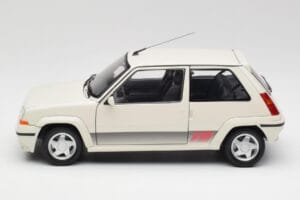 Renault Super 5 GT Turbo Phase 2 Alb Perlat Norev 1:18 185206 Metal - imaginea 4 din 8