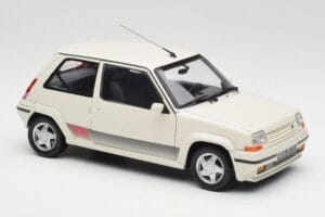 Renault Super 5 GT Turbo Phase 2 Alb Perlat Norev 1:18 185206 Metal - imaginea 6 din 8