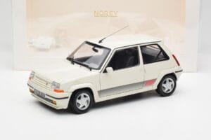 Renault Super 5 GT Turbo Phase 2 Alb Perlat Norev 1:18 185206 Metal - imaginea 8 din 8