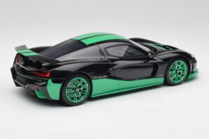 Rimac Nevera Record Monochrome Negru GT Spirit 1:18 GT916 Rășină - imaginea 2 din 6