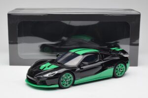 Rimac Nevera Record Monochrome Negru GT Spirit 1:18 GT916 Rășină - imaginea 6 din 6