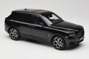 Rolls-Royce Cullinan Negru Cu Gold Coachline & Shadow Wheels OEM 1:18 028-15A Metal - imaginea 6 din 8