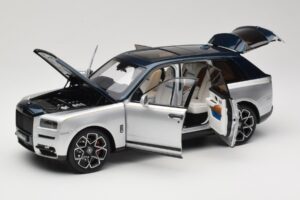 Rolls-Royce Cullinan Albastru & Argintiu Bicolor OEM 1:18 028-16B Metal - imaginea 2 din 8