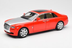 Rolls-Royce Ghost Roșu & Argintiu Kyosho 1:18 008802RS Metal