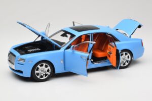 Rolls-Royce Ghost Series I Albastru Deschis Kyosho 1:18 08802LB Metal - imaginea 2 din 8