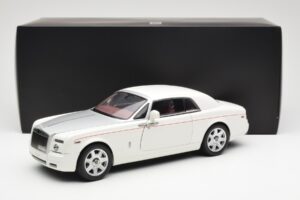 Rolls-Royce Phantom Coupe English Alb Argintiu Kyosho 1:18 08861EW Metal - imaginea 8 din 8