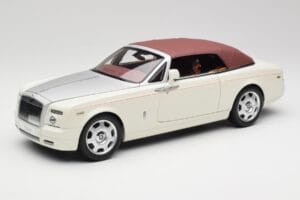 Rolls-Royce Phantom Drophead Coupe English Alb Kyosho 1:18 08871EW2 Metal - imaginea 3 din 10