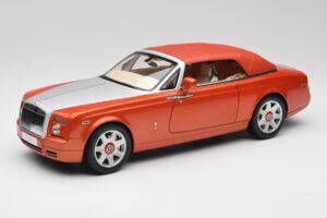 Rolls-Royce Phantom Drophead Coupe Mandarin Portocaliu Kyosho 1:18 08871P Metal - imaginea 3 din 10