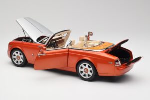 Rolls-Royce Phantom Drophead Coupe Mandarin Portocaliu Kyosho 1:18 08871P Metal - imaginea 7 din 10
