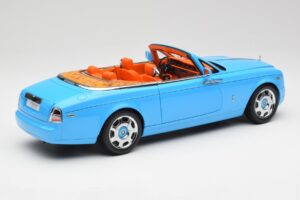 Rolls-Royce Phantom Drophead Coupe Powder Albastru Kyosho 1:18 08871BL Metal - imaginea 5 din 10