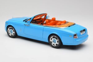 Rolls-Royce Phantom Drophead Coupe Powder Albastru Kyosho 1:18 08871BL Metal - imaginea 9 din 10