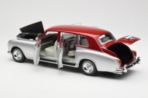 Rolls-Royce Phantom VI Argintiu Roșu Kyosho 1:18 08905SR Metal - imaginea 5 din 8