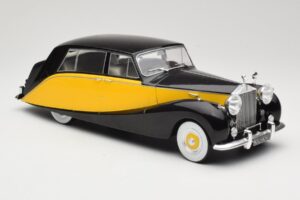 Rolls-Royce Silver Wraith Empress by Hooper Negru & Galben MCG 1:18 MCG18066 Metal - imaginea 4 din 6