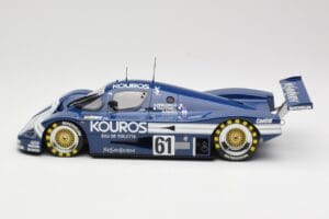 Sauber Mercedes C9 Kouros Racing #61 M. Thackwell / H. Pescarolo 24 Hours of Le Mans 1987 Minichamps 1:18 155873561 Metal - imaginea 3 din 6