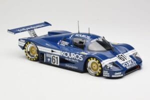 Sauber Mercedes C9 Kouros Racing #61 M. Thackwell / H. Pescarolo 24 Hours of Le Mans 1987 Minichamps 1:18 155873561 Metal - imaginea 4 din 6