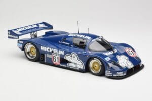 Sauber Mercedes C9 Michelin #61 J-L. Schlesser Winner ADAC Supersprint 1987 Minichamps 1:18 155873581 Metal - imaginea 4 din 6