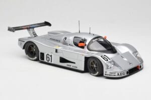 Sauber Mercedes C9 #61 M. Baldi / K. Acheson / G. Brancatelli 2nd Place 24 Hours of Le Mans 1989 Minichamps 1:18 155893561 Me - imaginea 4 din 6