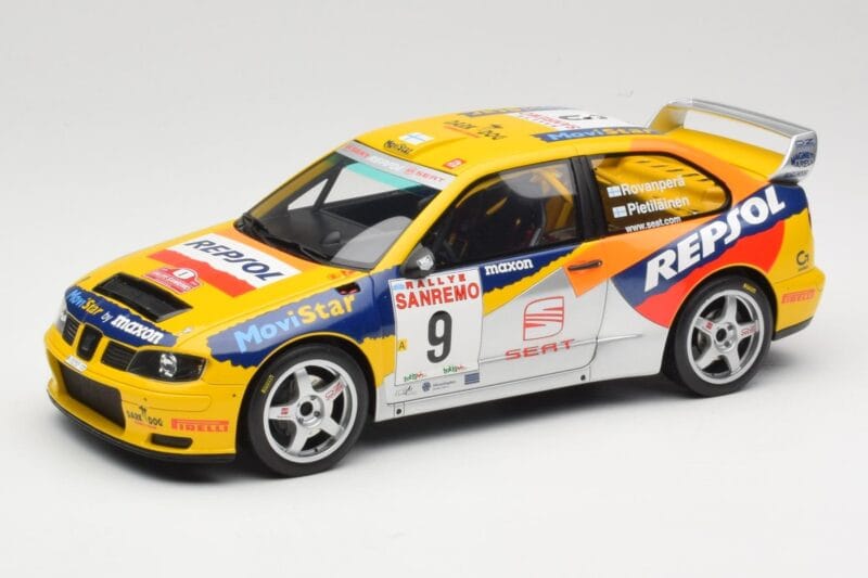SEAT Cordoba WRC Evo 2 #9 H. Rovanpera / R. Pietilainen Rally San Remo 1999 Otto 1:18 OT483 Rășină