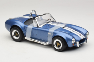 Shelby Cobra 427 S/C Albastru Dungă Albă Road Signature 1:18 92058-P2 Metal - imaginea 4 din 6