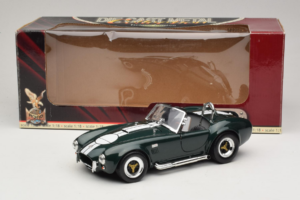 Shelby Cobra 427 S/C Verde Închis Dungi Albe Road Signature 1:18 92058-P1 Metal - imaginea 8 din 8