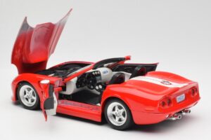 Shelby Series 1 Cabriolet Roșu Bburago 1:18 3353 Metal - imaginea 5 din 8