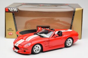Shelby Series 1 Cabriolet Roșu Bburago 1:18 3353 Metal - imaginea 8 din 8