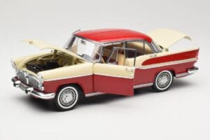 Simca Chambord Roșu & Ivoriu Norev 1:18 185721 Metal - imaginea 2 din 8
