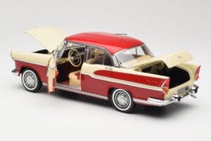 Simca Chambord Roșu & Ivoriu Norev 1:18 185721 Metal - imaginea 5 din 8