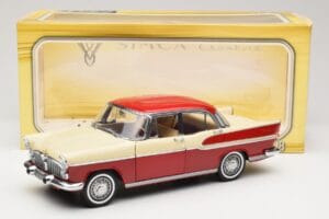 Simca Chambord Roșu & Ivoriu Norev 1:18 185721 Metal - imaginea 8 din 8