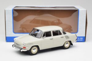 Skoda 1000 MB Gri & Alb MCG 1:18 MCG18275 Metal - imaginea 6 din 6