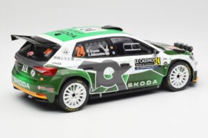 Skoda Fabia Rally2 #24 N. Gryazin / K. Aleksandrov Rally Monte Carlo 2023 IXO 1:18 18RMC155B Metal - imaginea 2 din 6