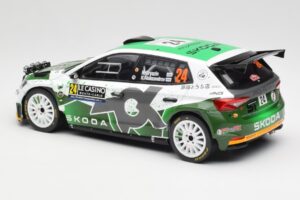 Skoda Fabia Rally2 #24 N. Gryazin / K. Aleksandrov Rally Monte Carlo 2023 IXO 1:18 18RMC155B Metal - imaginea 5 din 6