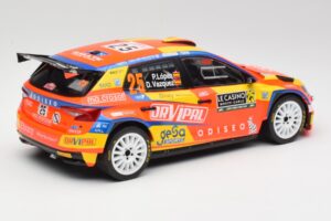 Skoda Fabia Rally2 #25 P. Lopez Rally Monte Carlo 2024 IXO 1:18 18RMC199 Metal - imaginea 2 din 6