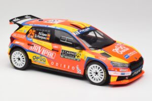 Skoda Fabia Rally2 #25 P. Lopez Rally Monte Carlo 2024 IXO 1:18 18RMC199 Metal - imaginea 4 din 6