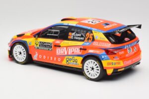 Skoda Fabia Rally2 #25 P. Lopez Rally Monte Carlo 2024 IXO 1:18 18RMC199 Metal - imaginea 5 din 6